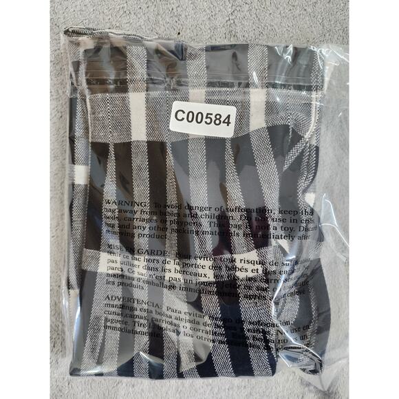 Sioni High Waist Pull On Skirt Size L Black Gray Stretch Office Career Preppy - Picture 10 of 10